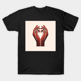 Caring Embrace: The Symbol of Supportive Hands T-Shirt